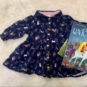 H&M Woodland Creatures Dress, 4-6 months
